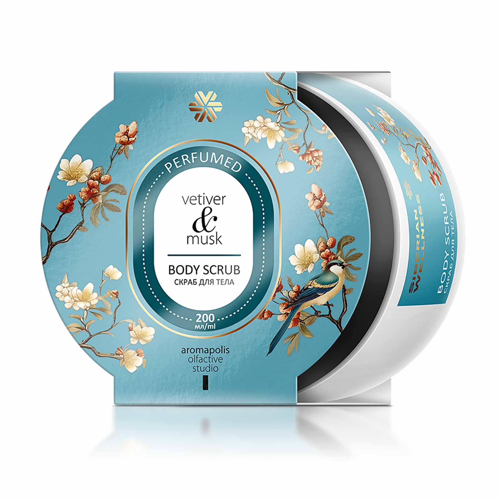 Ветивер и мускус, парфюмированный скраб для тела - Aromapolis Olfactive Studio