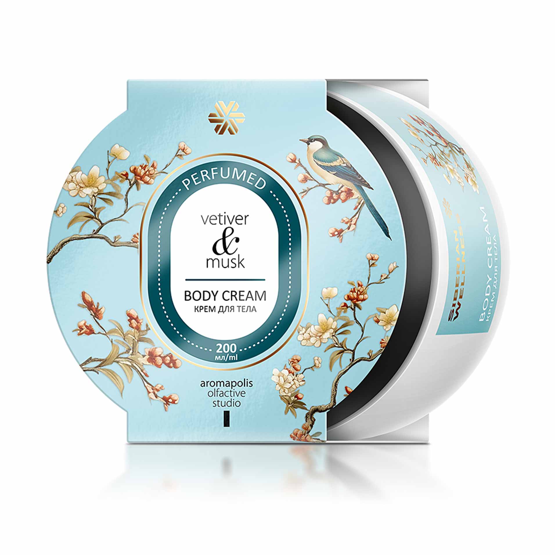 Ветивер и мускус, парфюмированный крем для тела - Aromapolis Olfactive Studio