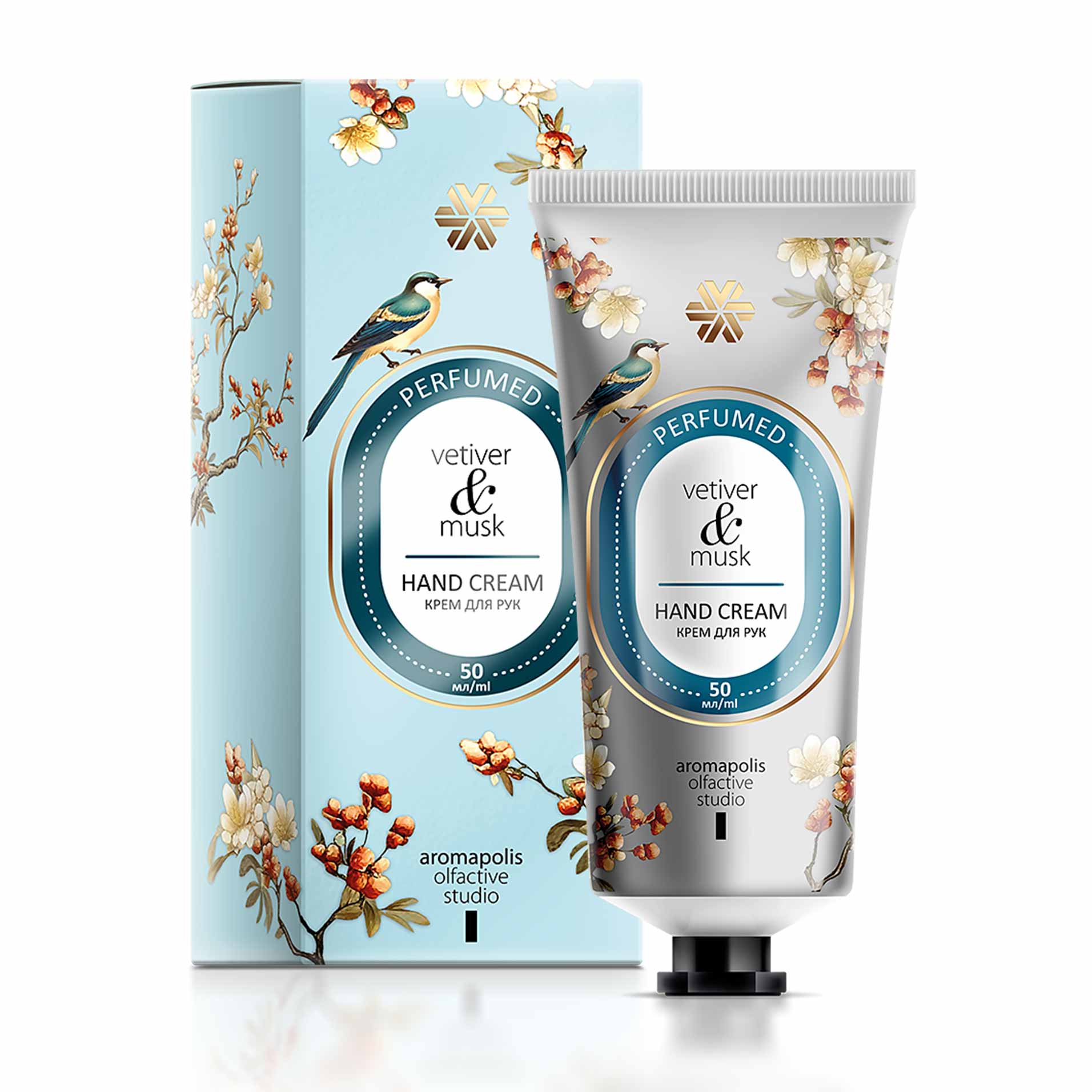 Ветивер и мускус, парфюмированный крем для рук - Aromapolis Olfactive Studio