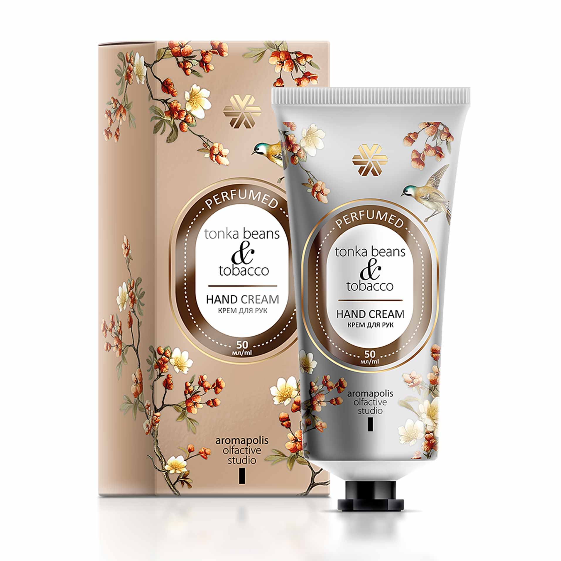 Бобы тонка и табак, парфюмированный крем для рук - Aromapolis Olfactive Studio