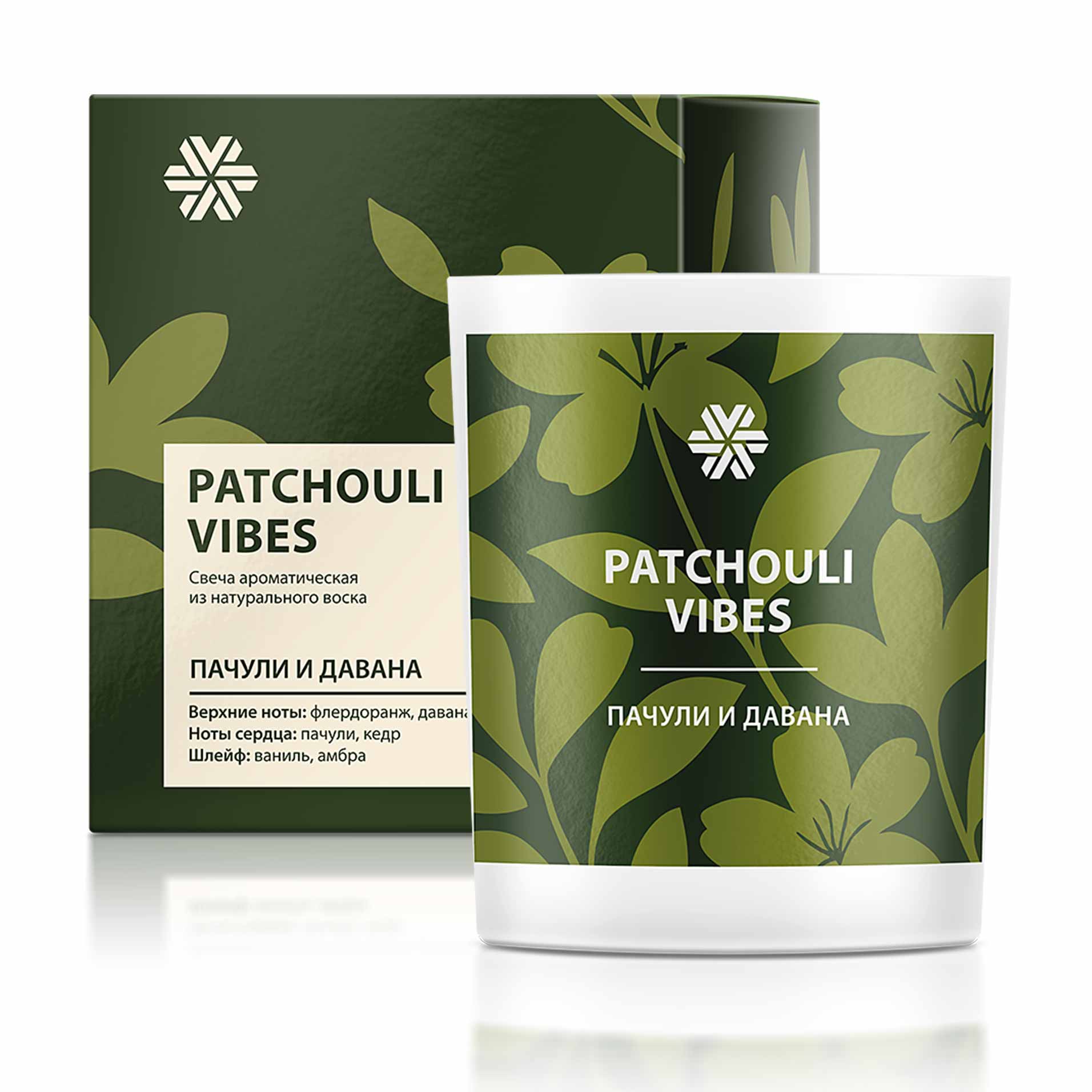 Patchouli Vibes (Пачули и давана), ароматическая свеча из натурального воска - Aromapolis Olfactive Studio