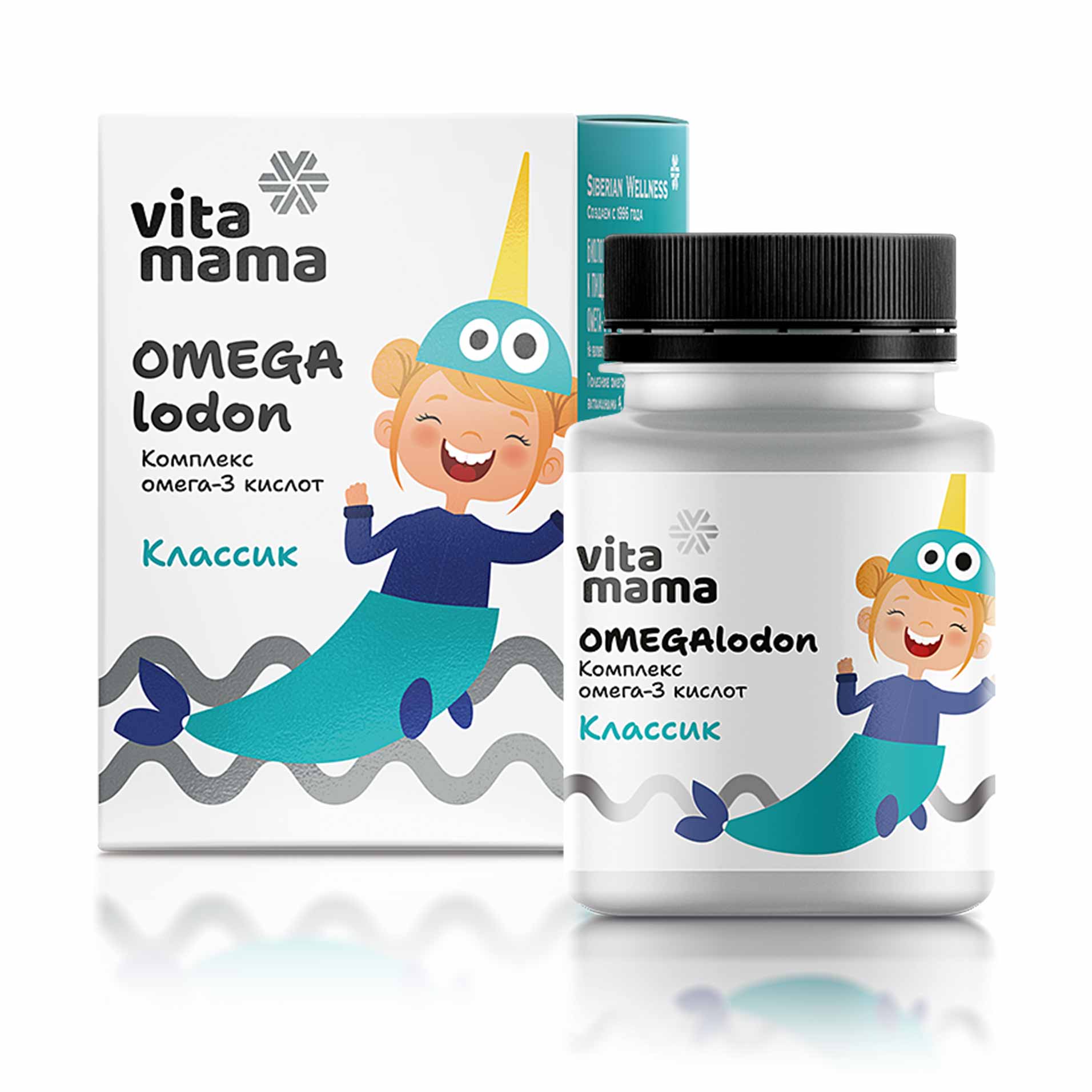 OMEGAlodon (классик), комплекс омега-3 кислот - Vitamama